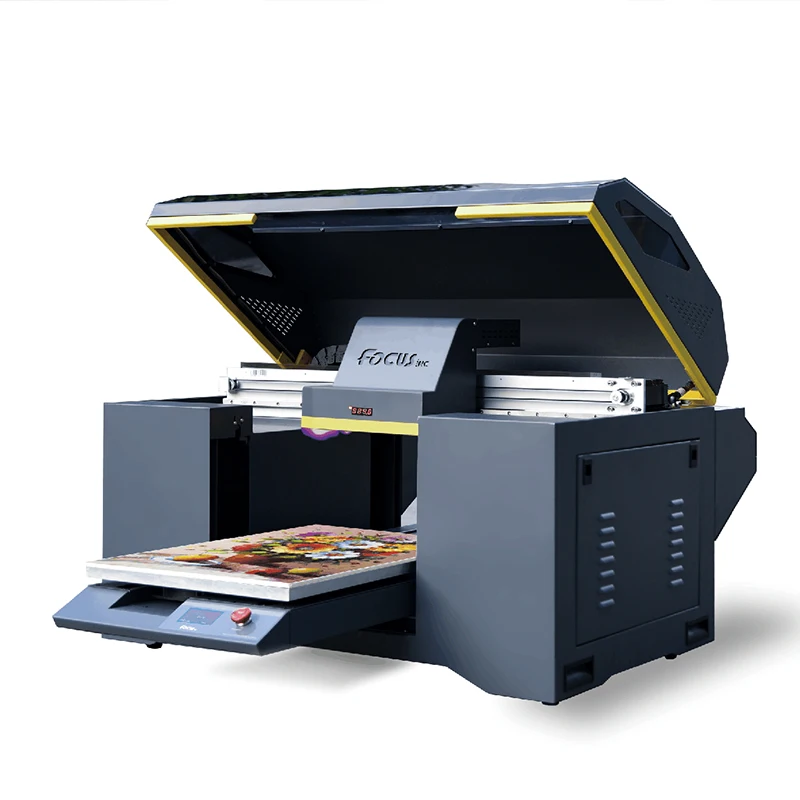 Digital Printer Printing on Any Surface Wood Metal Glass A3 Uv Flatbed Printer with Wholesale Price