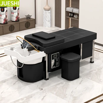 JUESHI Beauty Salon Multi-Function Shampoo Bed Professional Beauty Salon Equipment Barber Shampoos Bed Furniture Beauty Salon