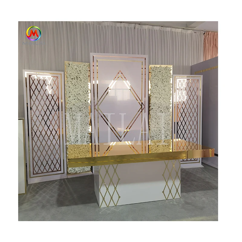 Оптовая продажа, высококачественный акриловый фон для свадьбы, витрина для свадебных принадлежностей