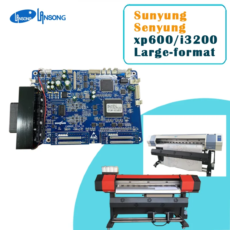 Sun Yung Single Head Xp600 I3200 Senyang Double Head Motherboard Carriage Board Inkjet Large Format Printers Eco Solvent UV Ink