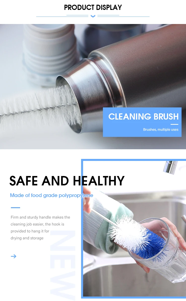 Sebikam Bottle Brush Set - Baby Bottle Cleaner Kit With Sponge Brush, Nipple Brush, Straw Brush, 4 In 1 Bottle Cleaning Tool For Home And Travel, Green
