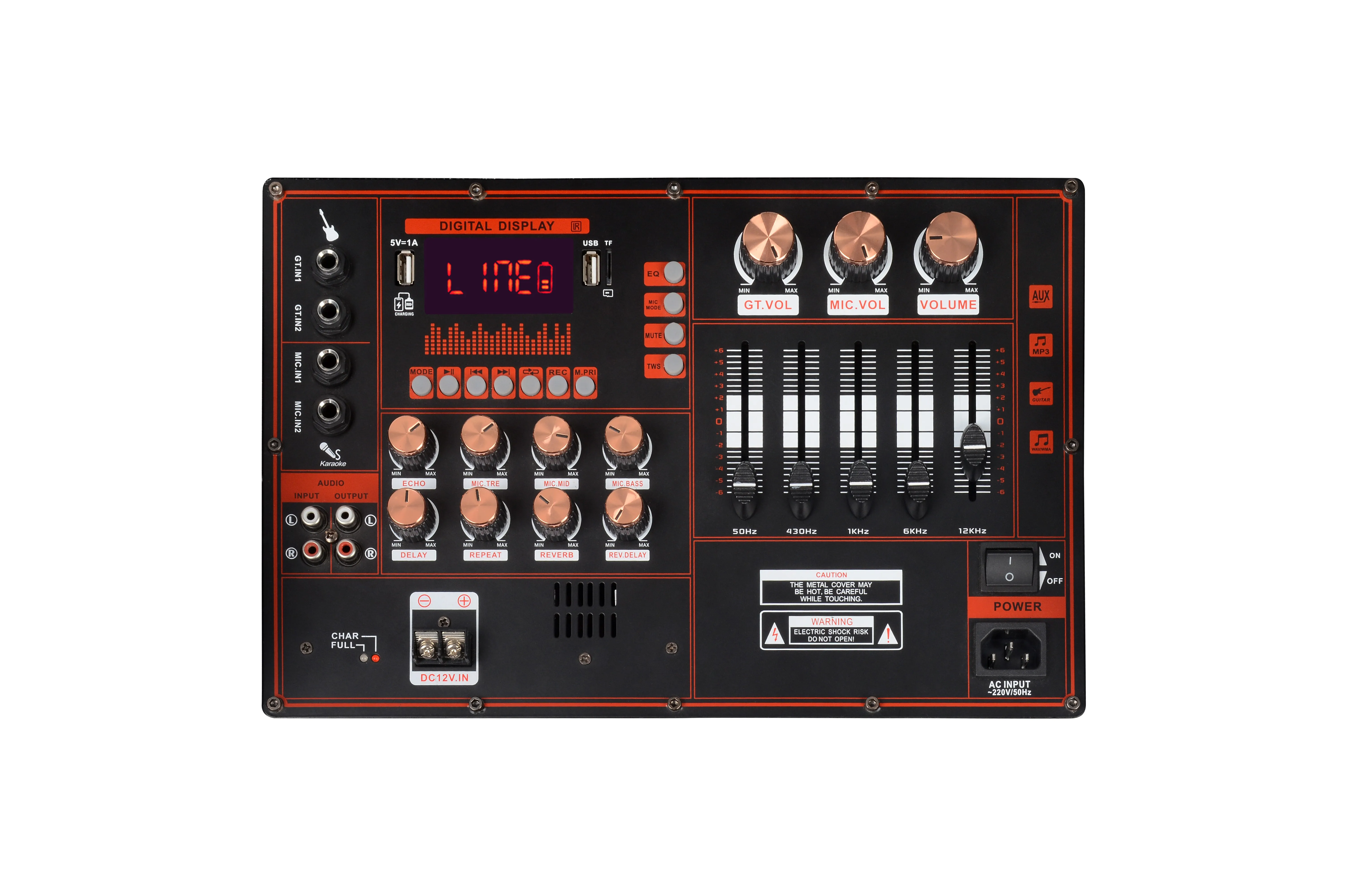 NDR-915 280W Professional Audio DJ Sound Box - Outdoor & Karaoke