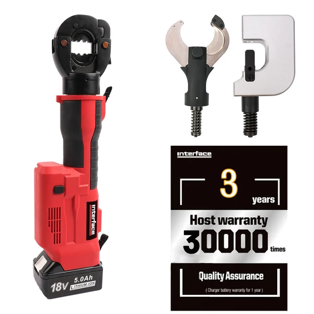 B400/85C/b20 Three in One Multi Hydraulic Battery Powered  Crimping 16-400 Cutting Punching  Electric Crimping Tool