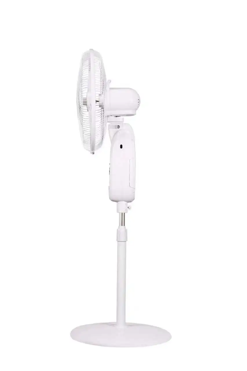 Ventilateur Solaire Sur Pied 125 Cm - 3 Vitesses + Oscillation | Recharge Solaire Et Secteur | Autonomie 10h Avec Télécommande