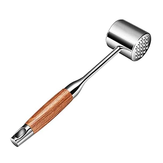 1pc, Kitchen Meat Tenderizer Tool, Heavy Duty Meat Mallet, Meat Hammer,  Metal Meat Pounder, Kitchen Gadgets, Kitchen Accessories