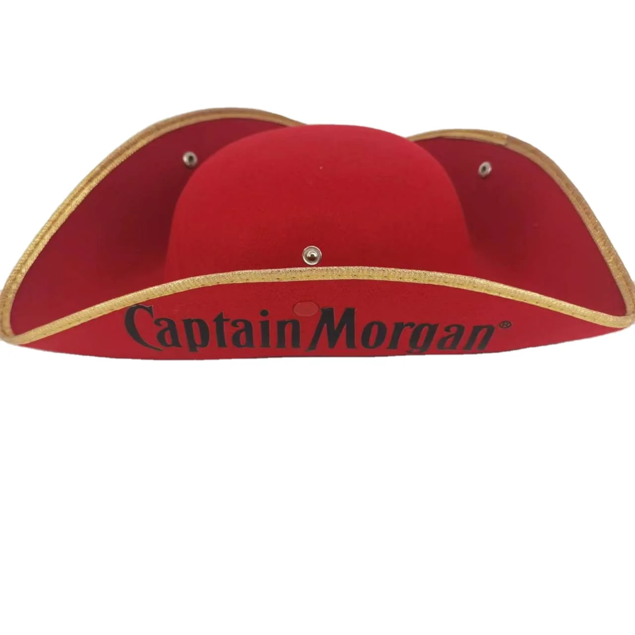 Red Felt Pirate Captain Morgan Hat