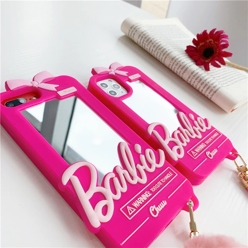 3d barbie best sale mirror phone case