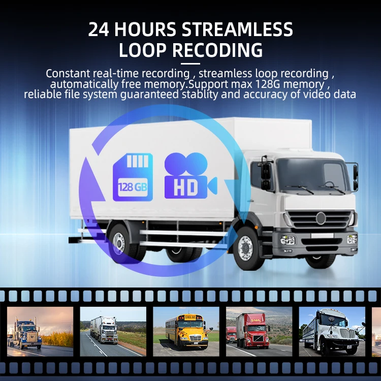 Wemaer 10.1 Inch AI Reverse Camera System Pedestrian Vehicle Detection for Trucks Trailers RVs Vans Construction Vehicles supplier