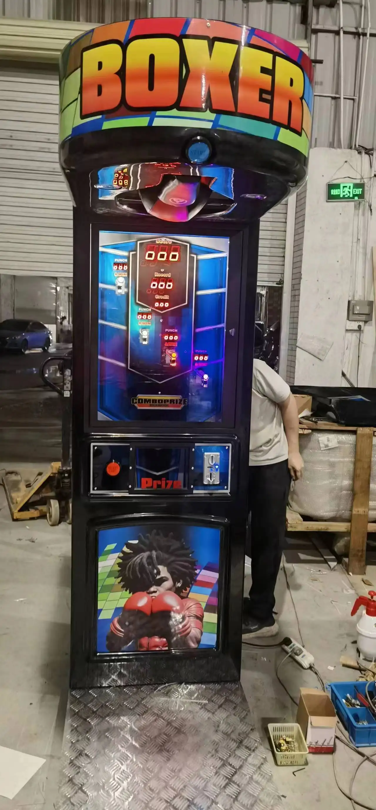 FunPark Indoor High Quality Boxing Machine Boxing Game Machine  Electronic Punch Arcade Coin Operated Games for Game Center supplier