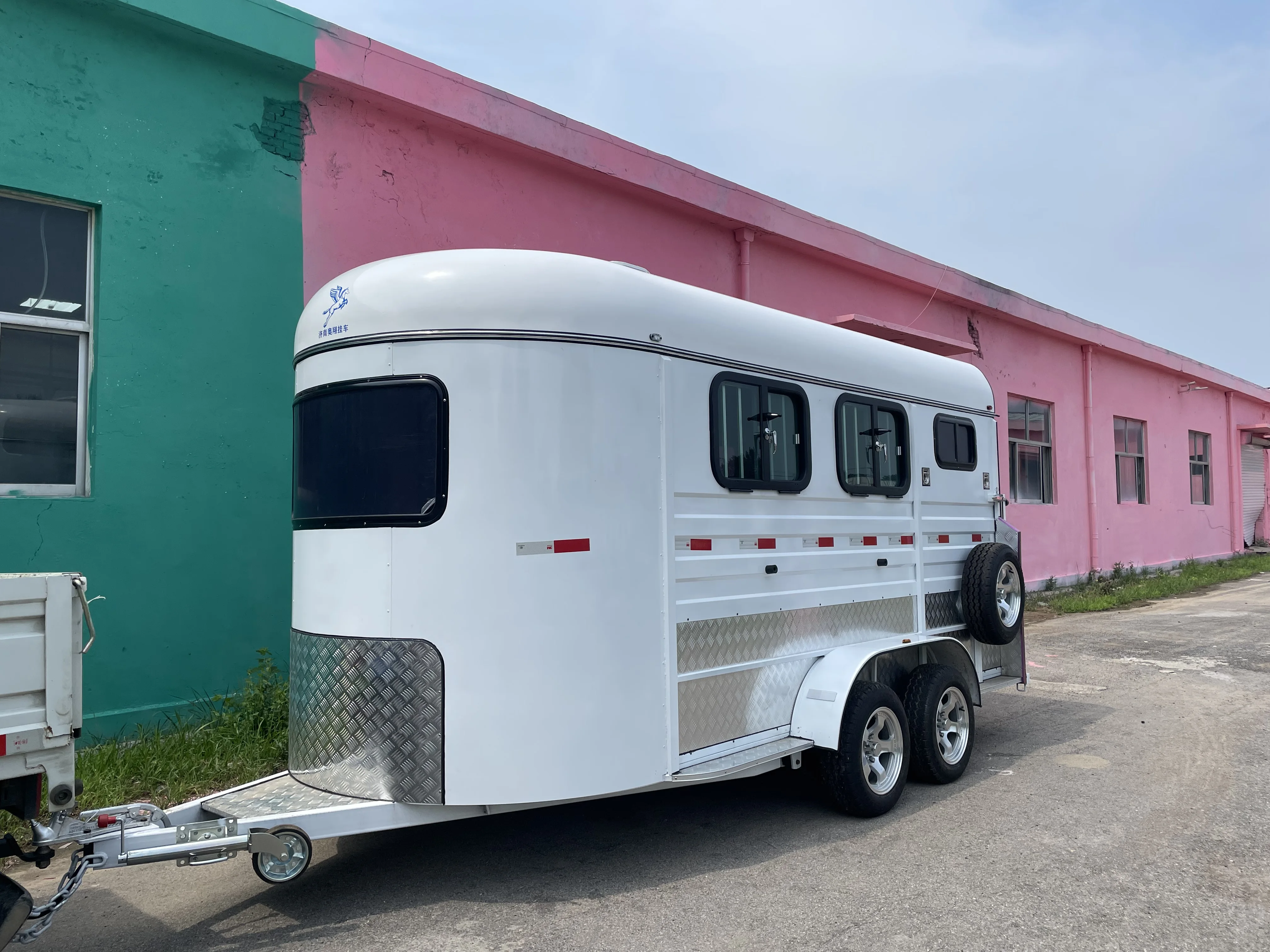 Pvc Trailer Float Australia Standard 2 Horse Trailer Float With Saddle Box for Warmblood ...