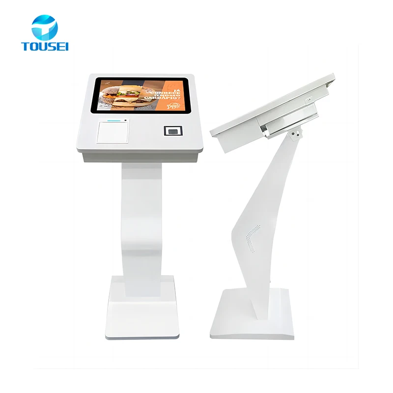 Oem Customized Smart Touch Screen 15.6 Inch Qr Code Scanner Kiosk Ticket Printing Self Service Order Pos System Payment Terminal