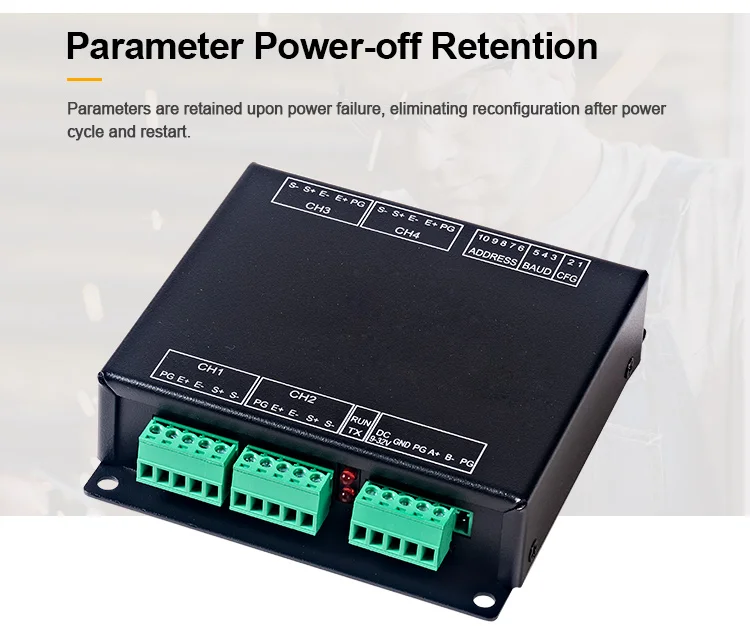 product huaqingjun 4 channel fully isolated weighing rs485 communication module high precision digital weighing transmitter-10