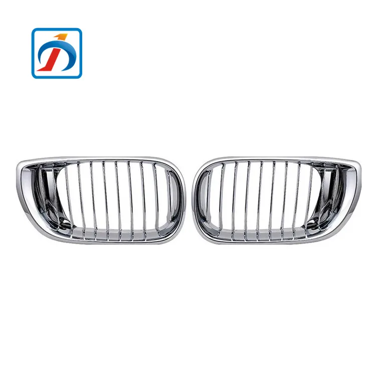 Chrome/Black Front Hood Grille RIGHT fits 1999-2001 BMW 3-Series E46 4-DOOR 