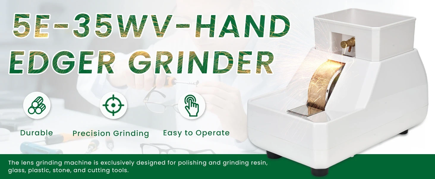 Optical Lens Grinding Machine Manual Hand Lens Edger LY-5E-35WV Eyeglasses Glass Lens Polisher for Sale