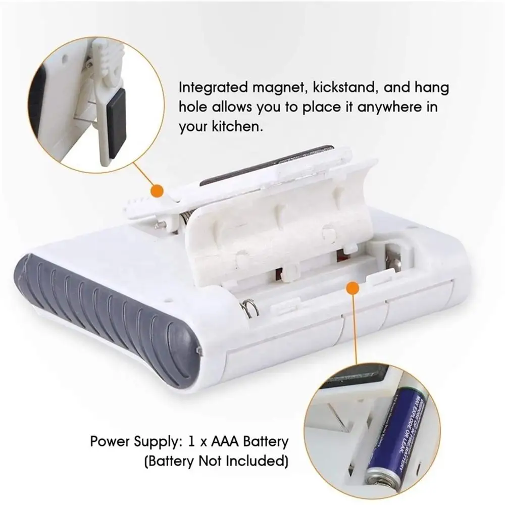 Customized OEM High Quality Digital Countdown Cooking Large LCD Display Magnetic Kitchen Timer