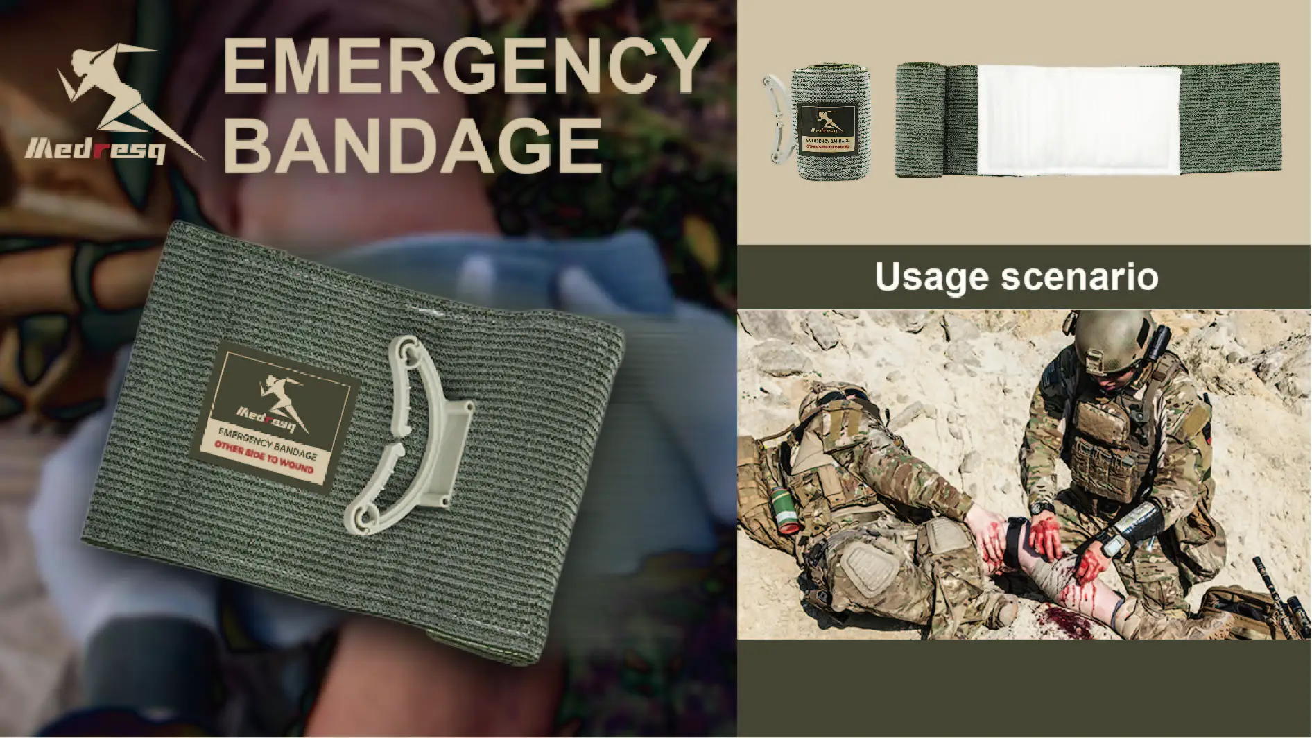 Medresq First Aid Combat Traumatic Hemorrhage Wounds Good Quality 4