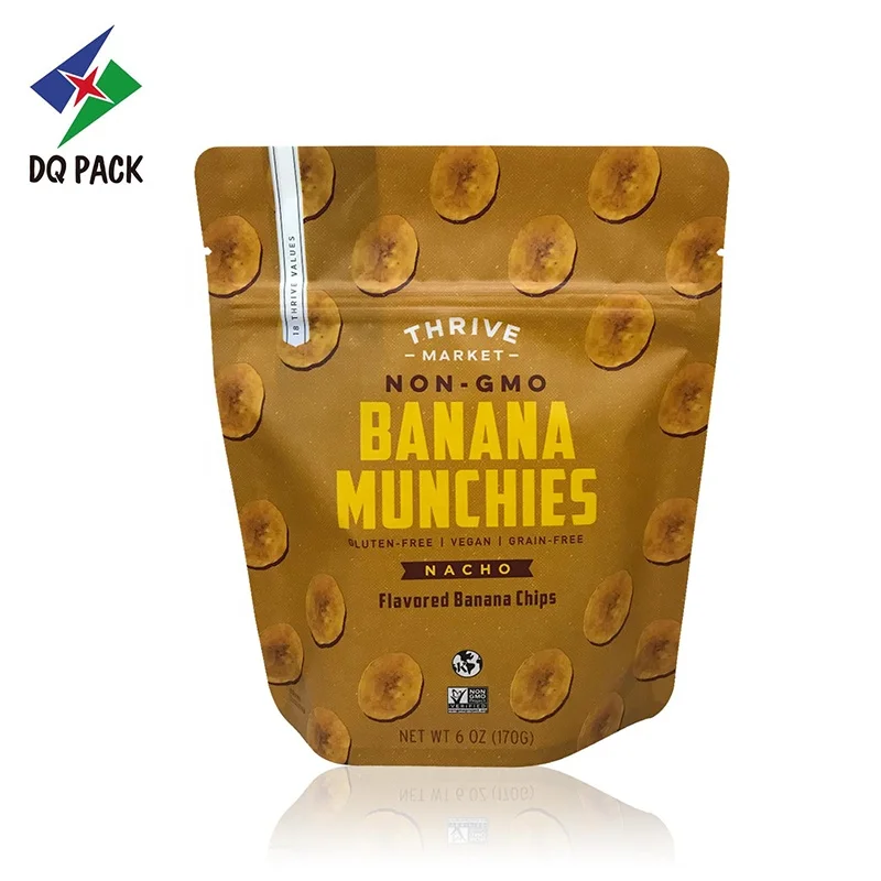 Stand up pouch with zipper for packing snack nut printing packaging bag food Pouch