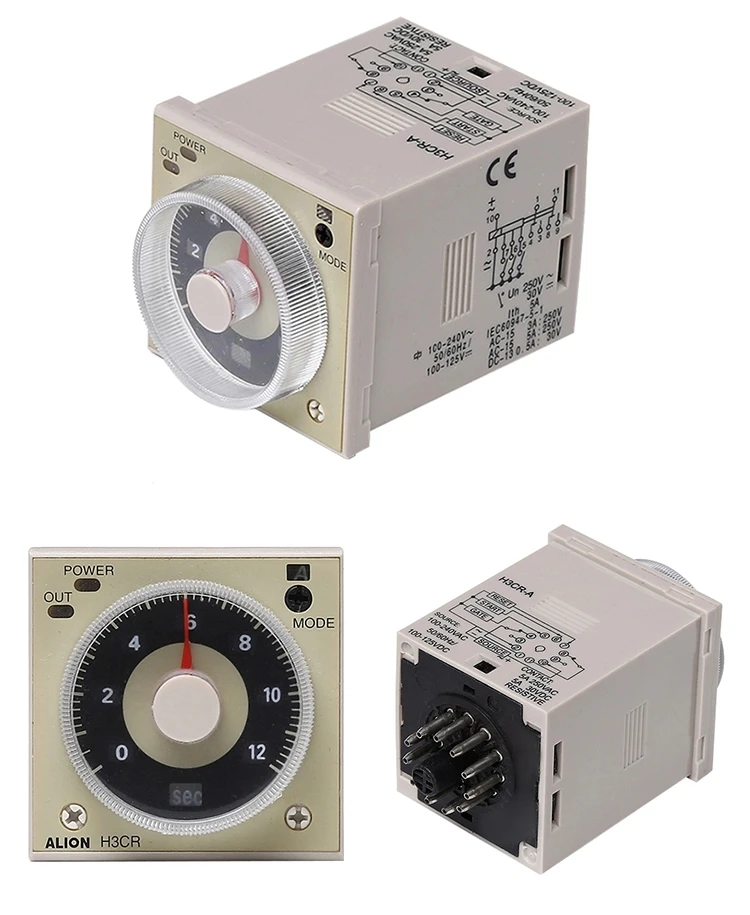 Factory Supplied Solid-state Timer H3CR-A8 24V-48VAC100-240VAC Time Relay with 8 Pins