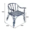 Silla de bambú gris