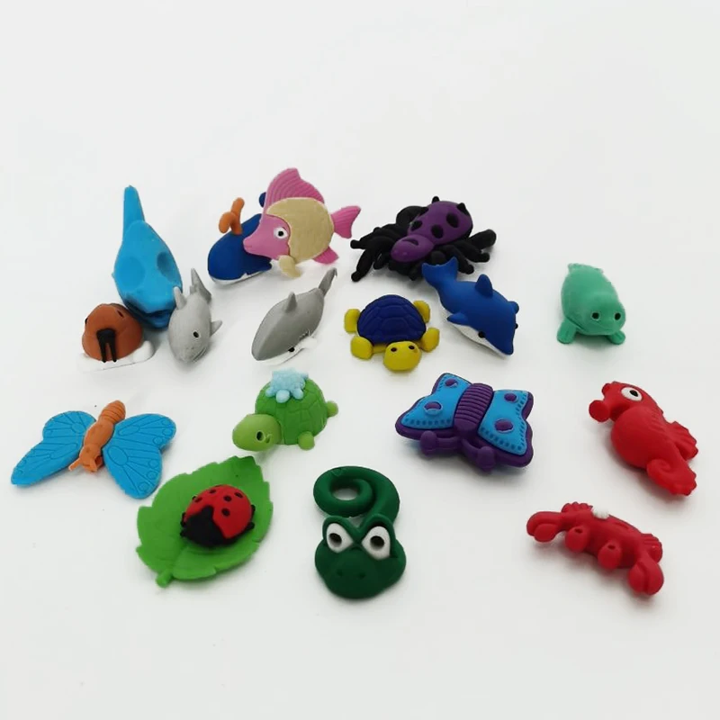 3d ластики с животными