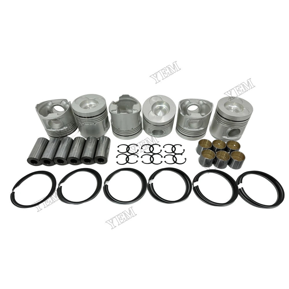 Piston Set With Rings Fit for Hino K13D Engine 2
