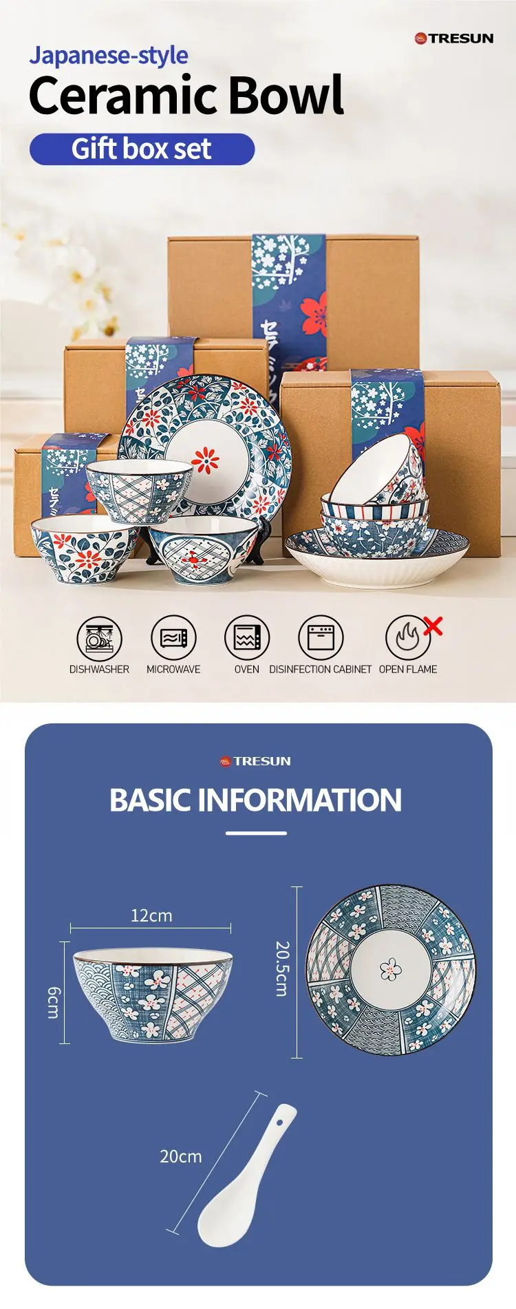 Recyclable Restaurant Microwave Custom Logo Serving Ceramic Japanese