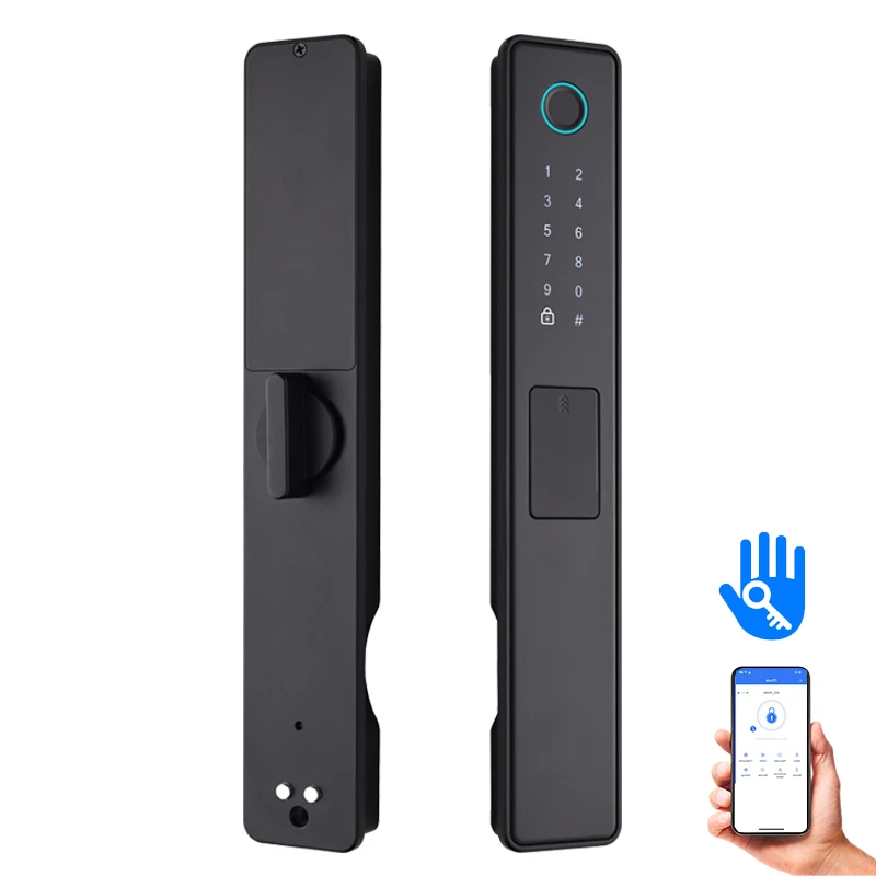 5CM Width Handleless TTLOCK Fully Automatic Unlocking Digital Combination Smart Door Locks