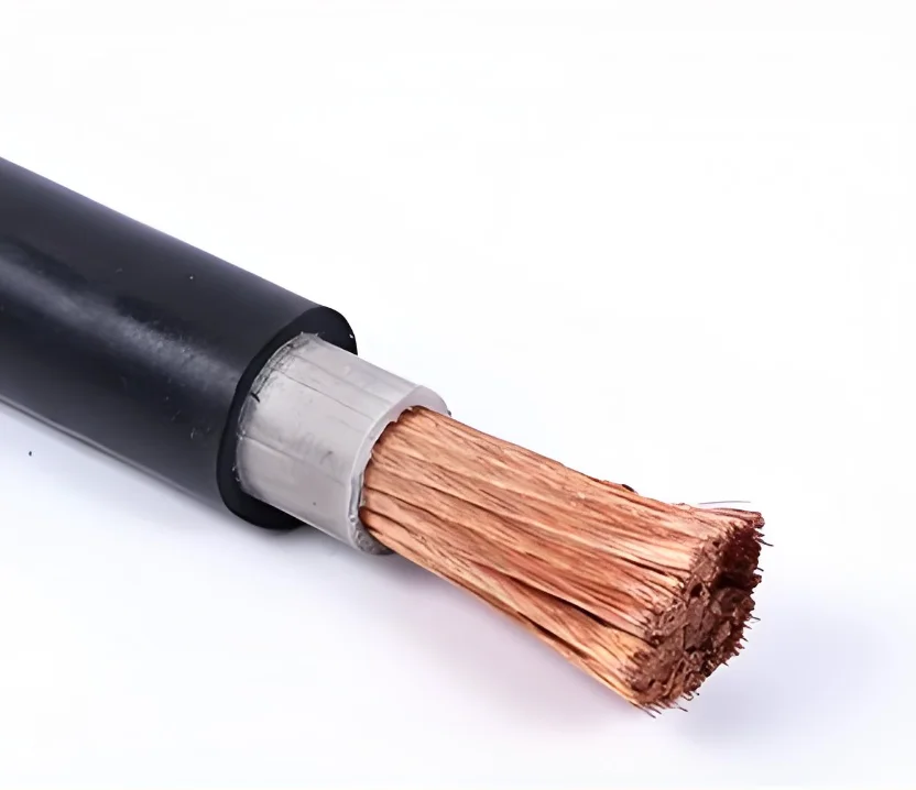 Copper-core rubberized flexible cable for welding machines 16/25/35/50/70/95/120mm2 YH Flexible cable for welding torches