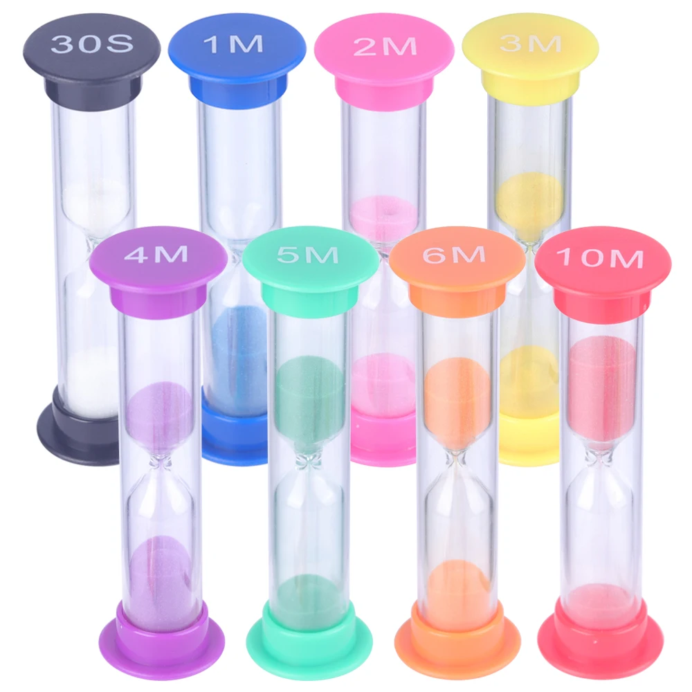 Wholesale Plastic One Minute Game Safety 1 2 3 4 5 Minutes Mini Hourglass Game Timers 30 Second Sand Timer Chess Sand Timer