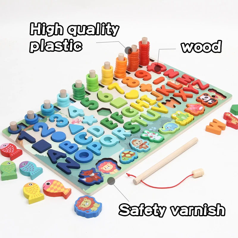 
2020 Новый дизайн 6 в 1 логарифмическая пластина деревянные игрушки Ранние развивающие игрушки Индивидуальные креативные Обучающие игрушки Монтессори 