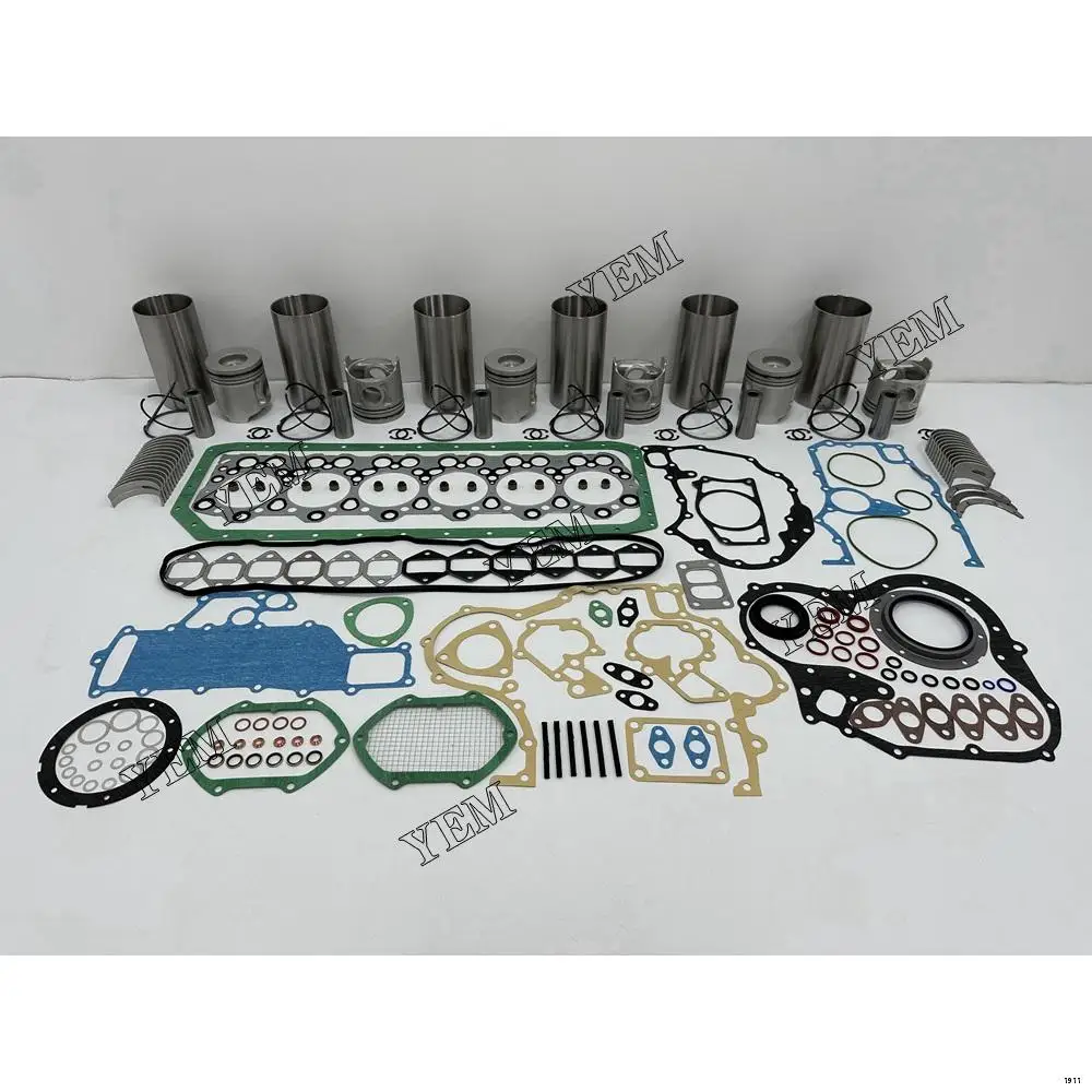 6D34 Overhaul Kit With Piston Rings Liner Full Gasket Set Bearings for Mitsubishi