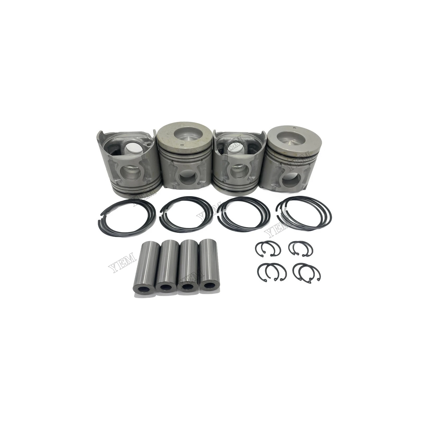 Piston Set With Rings Suitable for Mitsubishi 4D34 Industrial Engine Parts