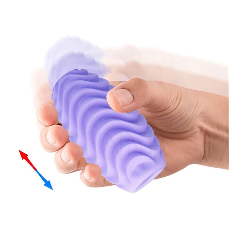 Free Custom Box - Male Masturbator Silicone Pocket Pussy for Men Portable Masturbation Soft Stick Double Face Usable Sex Toys