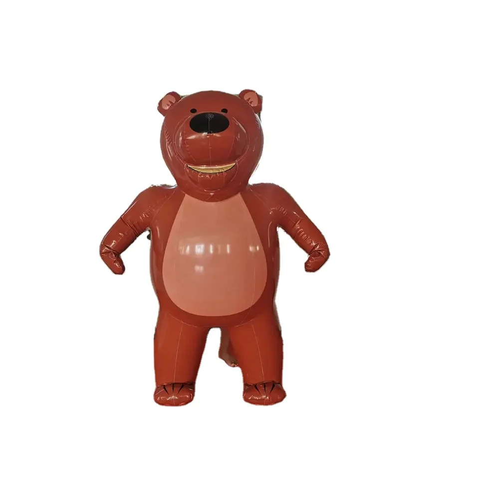 Customizable PVC Inflatable Brown Bear Suit Big Animal