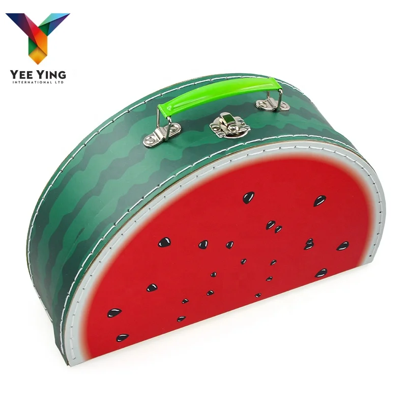 Watermelon Pattern Color Cardboard Box Candy Box Suitcase Cosmetic Package Paper Box
