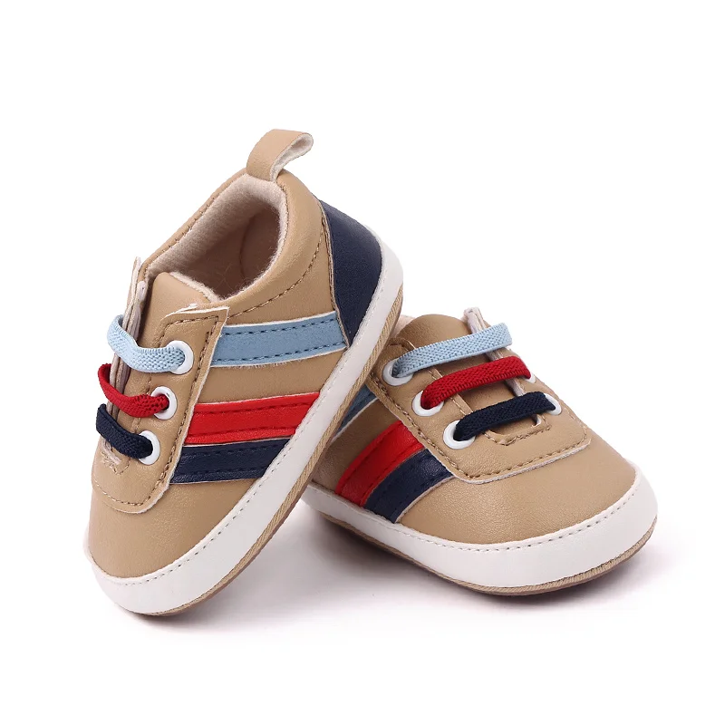 High Quality Soft TPR Anti-slip Outsole Babies Toddler Boy Shoes Prewalker Shoes for Boys manufacture