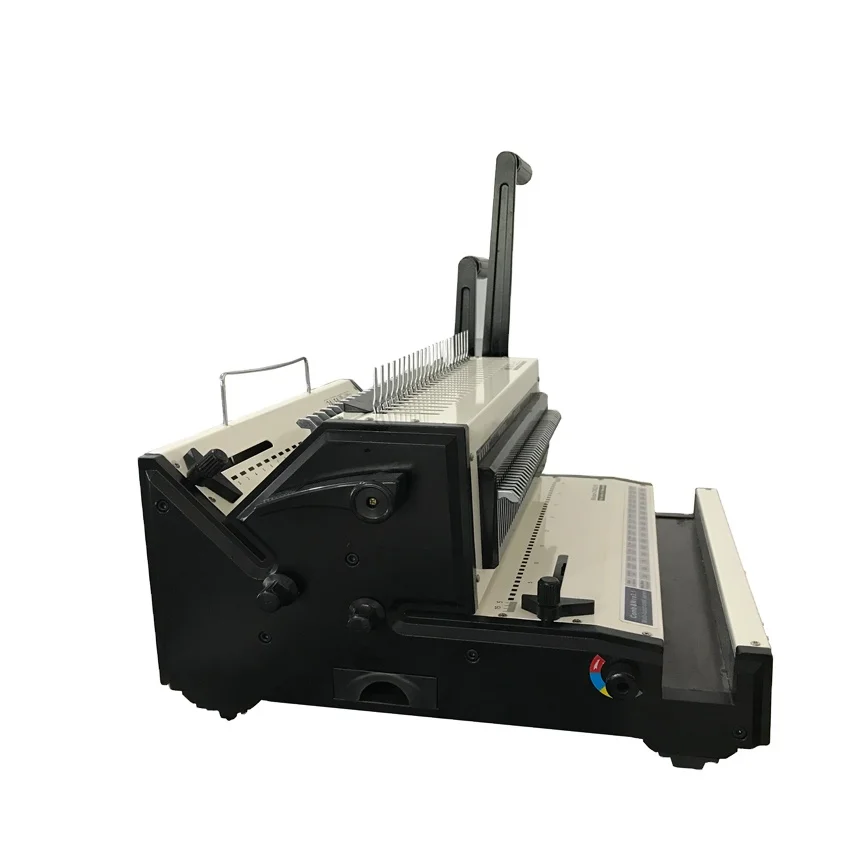 The Latest Style Durable Low Price Bright Office Plastic Sprial Wire Perfect Book Notebook Binding Machine A4 4:1 Size 46 Holes