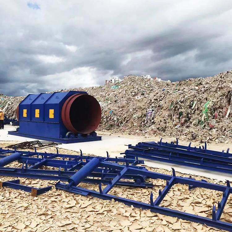 Municipal Solid Waste Automatic Urban Garbage Sorting Plant Line Msw Waste Separation Machine