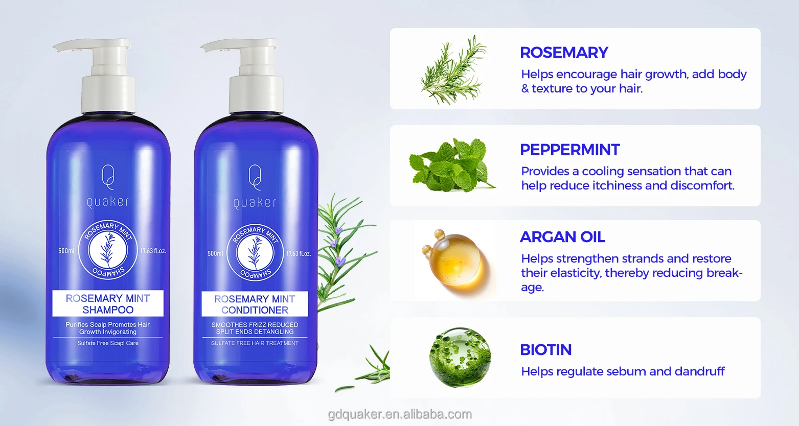 Qquaker Anti-Dandruff Shampoo Ph 5-6 Hair Treatment Fluffy Reduce Oil ...