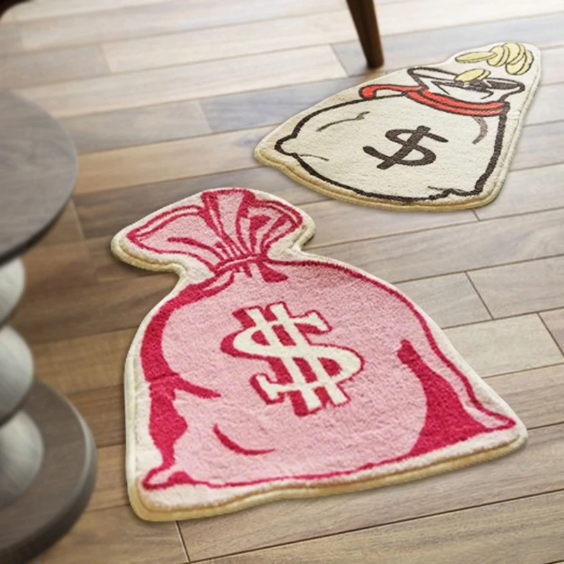 Modern Logo Shape Rugs Hand Made Tufted Carpets Custom Size Rugs