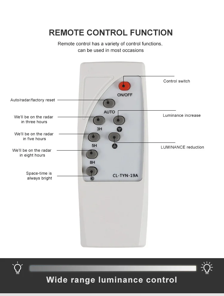 jindian solar light remote control