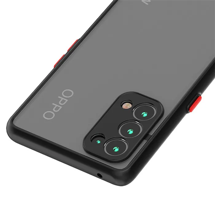 Fashion Luxury Matte Anti-finger Cell Phone Case for Oppo Reno Pro Plus  5G 2021 Frosted Soft TPU PC Translucent Back Cover