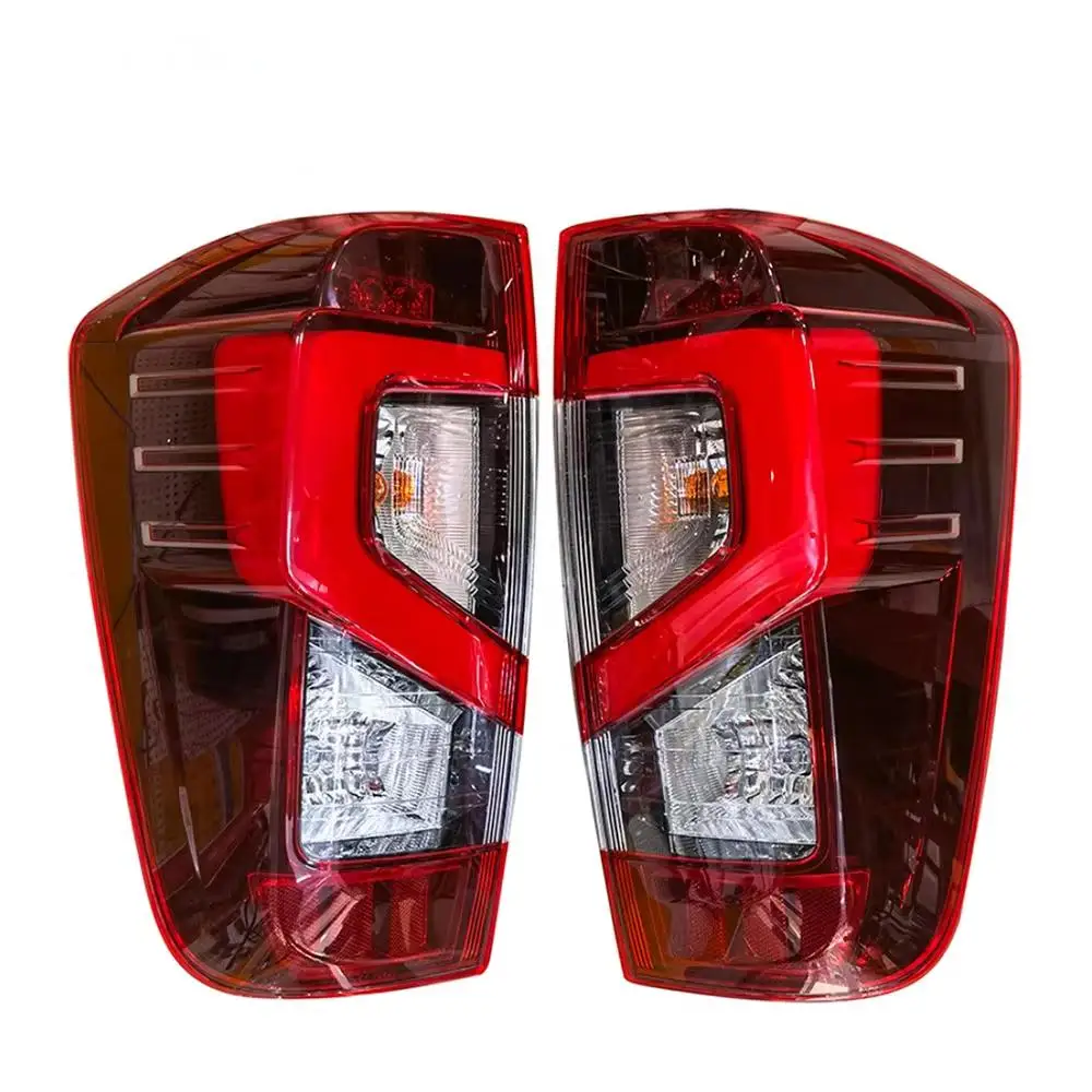 Factory LED Tail Light for Nissan Navara Np300 with Smoke Red Brake Light Auto Lighting System RefittingTail Lamp Black Frame