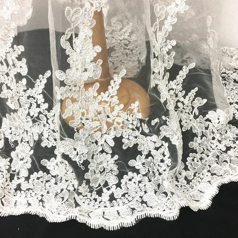 Африканская 2021 нигерийская французская тюль, белая кружевная свадебная ткань, 3d лента с вышивкой, кружевная сетчатая ткань