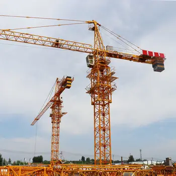 China ZOOMLION 6 ton 60m jib length Flat-top Tower Crane TC6013A-6  used price for sale