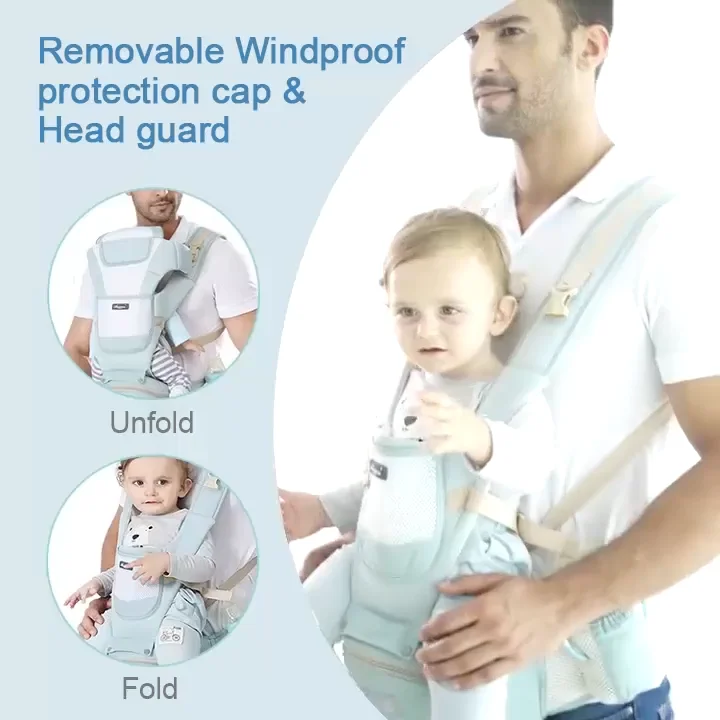 Ergonomic Baby Carrier Hipseat Carrier 3 In 1 Front Facing Baby Wrap