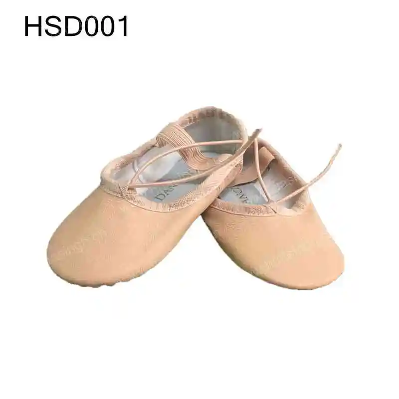 CXT,Full Grain Leather Nude Color Dance Shoes Elastic Belt Design Baby Size Available Ballet Shoes HSD001