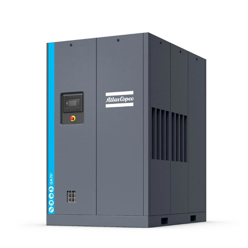 Atlas Copco GA75 GA75VSD Air Compressor Oil Injection Motor Fixed Frequency Screw Compressor High Pressure 380V AC Power