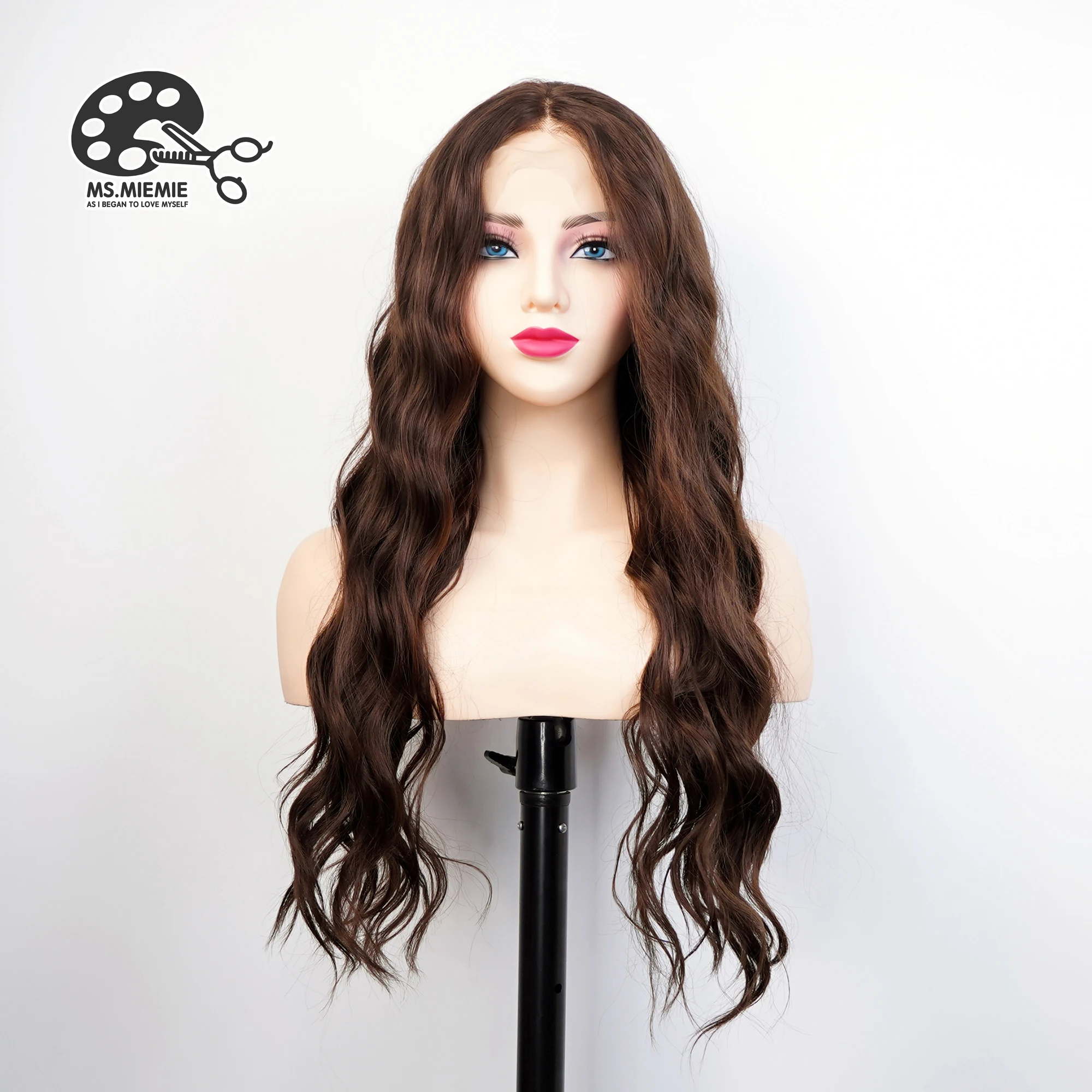 Ombré Lace Front Perücke – Von Dunklen Wurzeln Zu Blau/Lila, 24 Zoll, Hitzebeständig