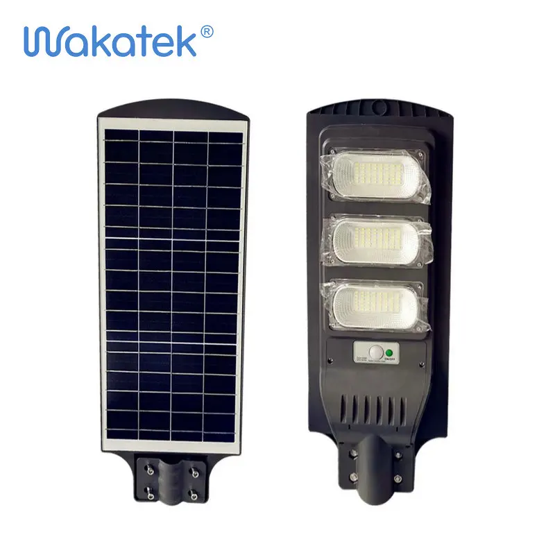60 watts light control intelligent discharge system monocrystalline silicon 80AH aluminium outdoor all in one solar street light